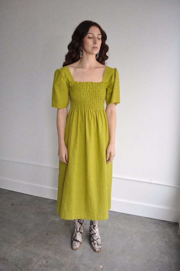 green emerald velvet dress Soho Dress main image 0