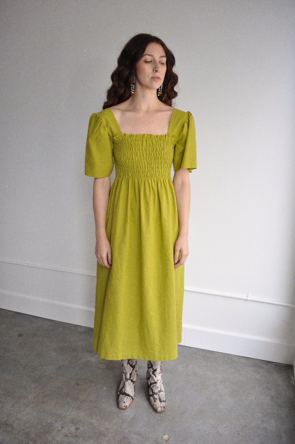 lisa says gah green dress Soho Dress main image 0
