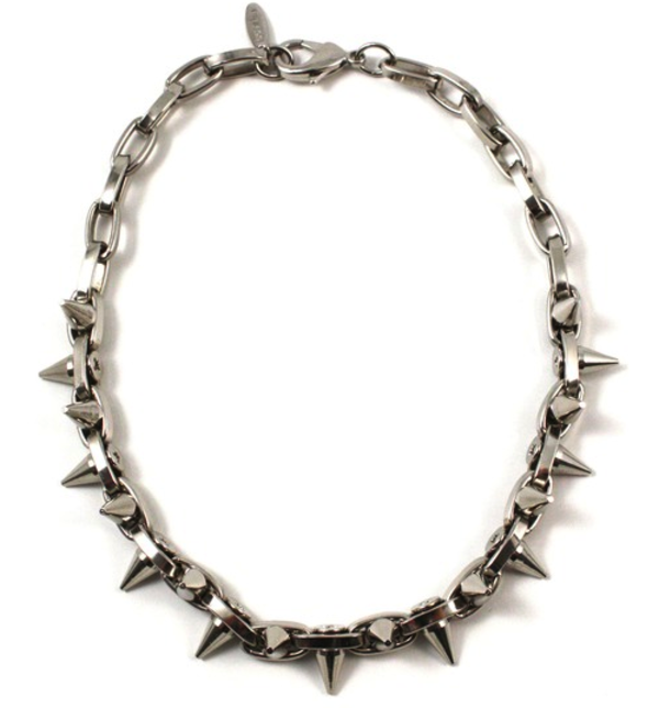 Joomi Lim Double Row Spike Choker - Rhodium/Rhodium Joomi Lim Double Row Spike Choker - Rhodium/Rhodium
