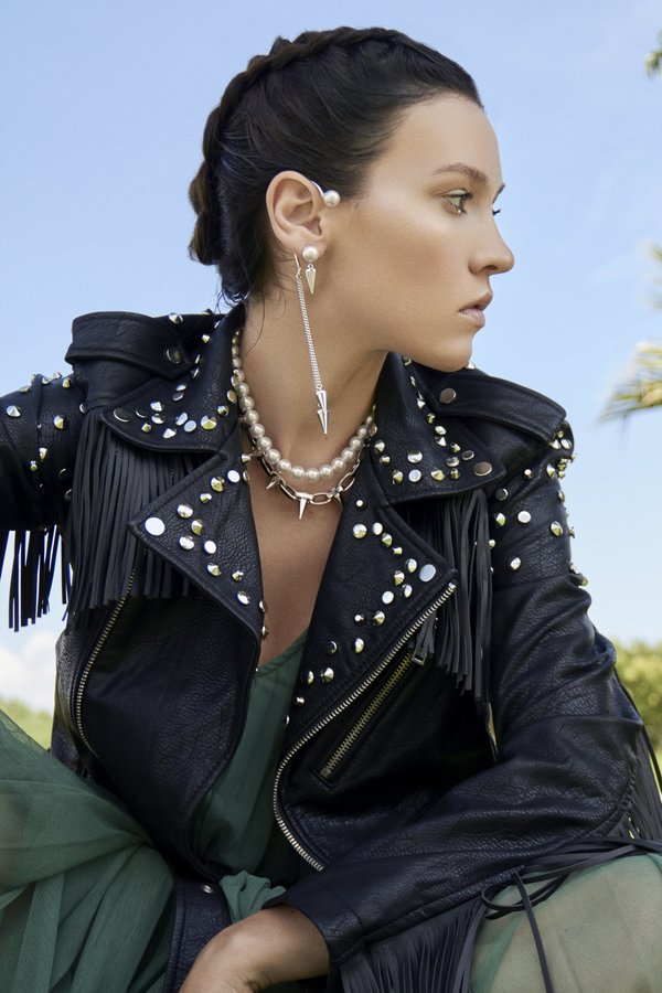 Joomi Lim Single Row Spike Choker with Pearls Joomi Lim Single Row Spike Choker with Pearls