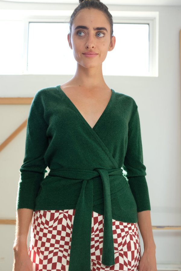 Beklina Cashmere Ballet Wrap Sweater - Biophilia Beklina Cashmere Ballet Wrap Sweater - Biophilia