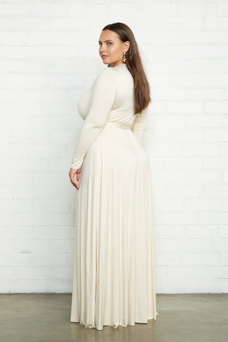 Rachel Pally Plus Size Harlow Wrap Dress - Cream | Garmentory Rachel Pally Plus Size Harlow Wrap Dress - Cream | Garmentory