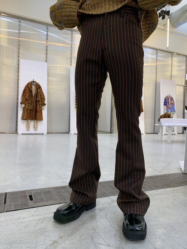 Marni Flared Striped Trouser Marni Flared Striped Trouser