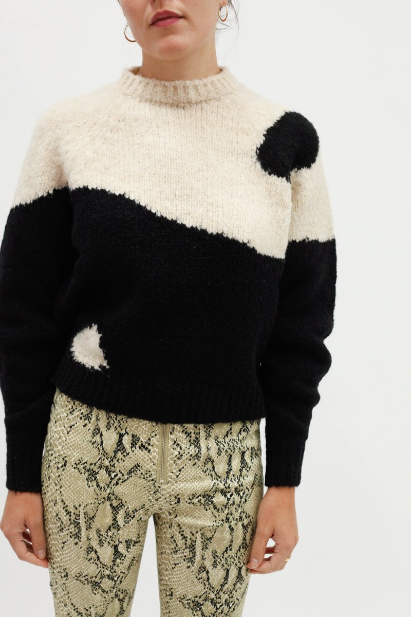 Paloma Wool Ying Yang Sweater - Black/White | Garmentory 