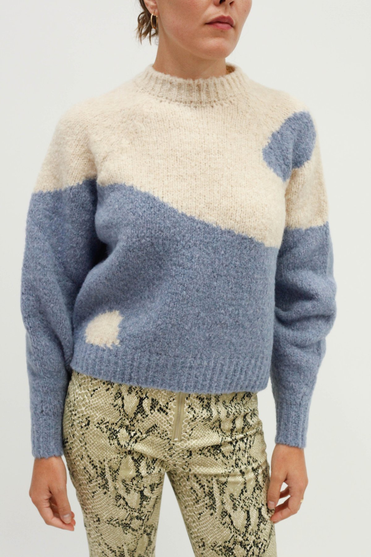 Paloma Wool Ying Yang Sweater - Blue/White | Garmentory