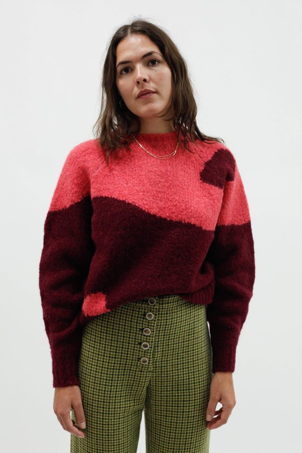 Paloma Wool Yin Yang Sweater - Red/Pink | Garmentory
