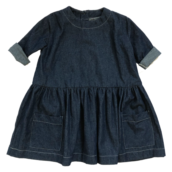 KIDS Hey Gang Denim Pocket Dress - Dark Denim KIDS Hey Gang Denim Pocket Dress - Dark Denim