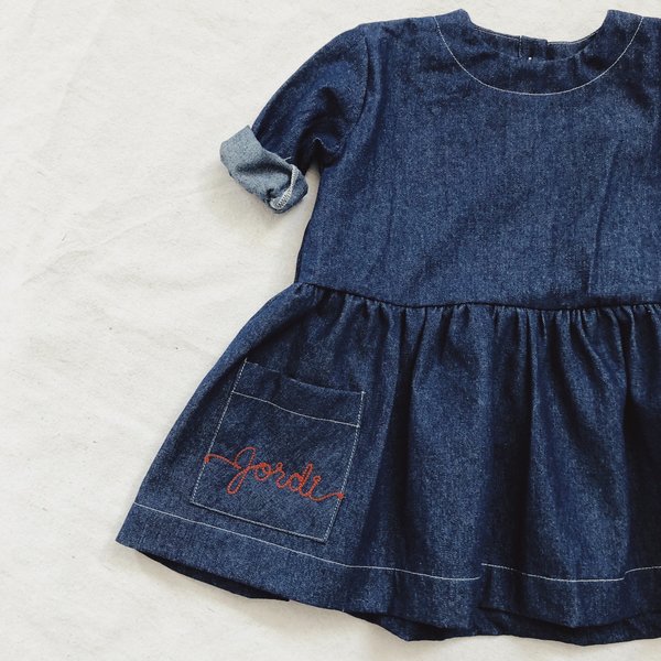 KIDS Hey Gang Denim Pocket Dress - Dark Denim KIDS Hey Gang Denim Pocket Dress - Dark Denim