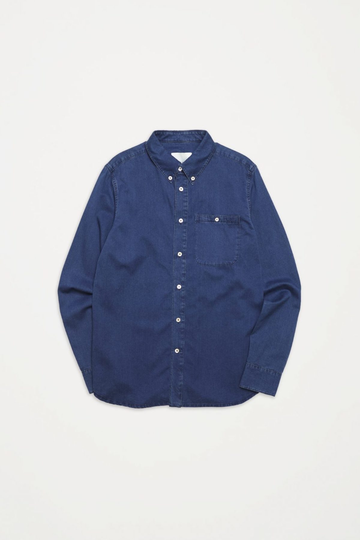 A Kind Of Guise Permanents Button Down Shirt - Washed Denim - Image 1 of 5