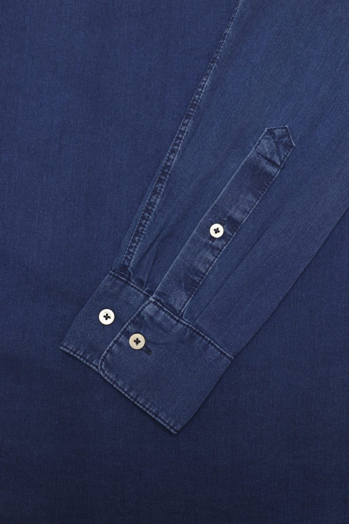 A Kind Of Guise Permanents Button Down Shirt - Washed Denim - Image 3 of 5