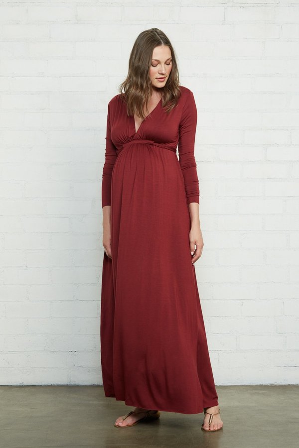 knee length dresses for ladies Molly Maternity Maxi Dress 12