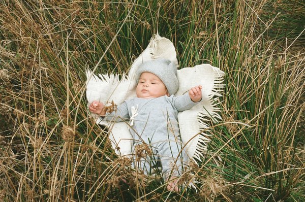 KIDS Petits Vilains Noé Wrap Onesie - Heather Grey KIDS Petits Vilains Noé Wrap Onesie - Heather Grey