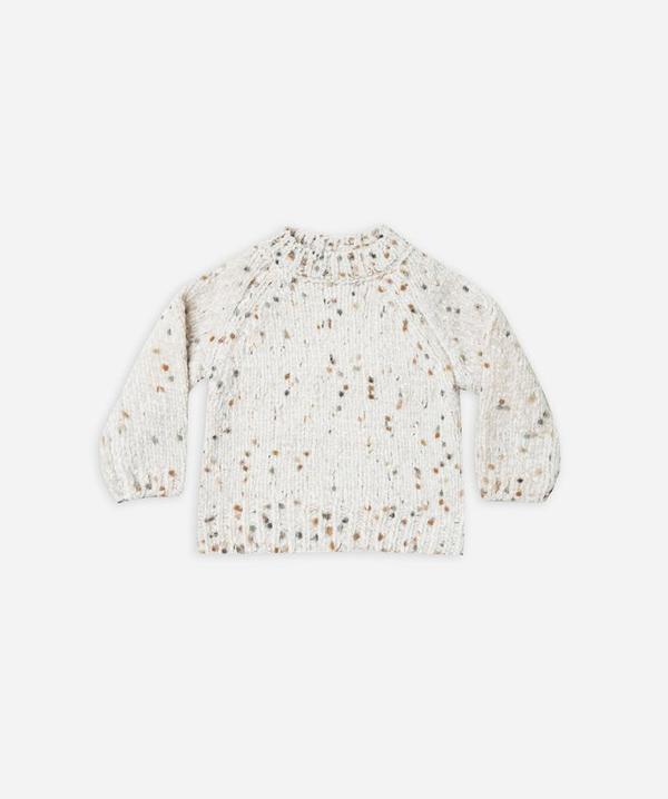 Kids Rylee Cru Pom Chenille Sweater Wheat Garmentory