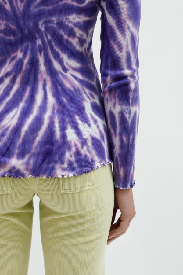 Paloma Wool Flor tie-dye long sleeve Top - Lilac | Garmentory