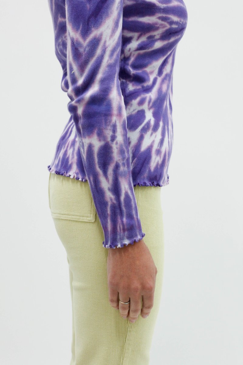 Paloma Wool Flor tie-dye long sleeve Top - Lilac | Garmentory