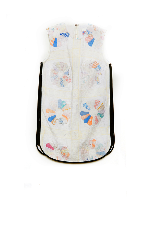 Quilted Shift Dress - White Quilted Shift Dress - White