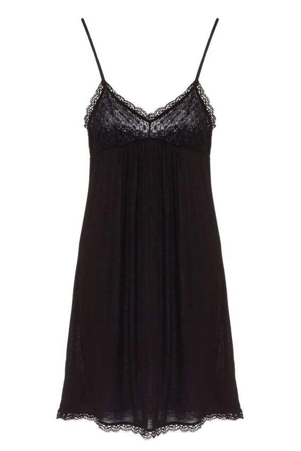 Eberjey Delirious Barely There Chemise - Black | Garmentory