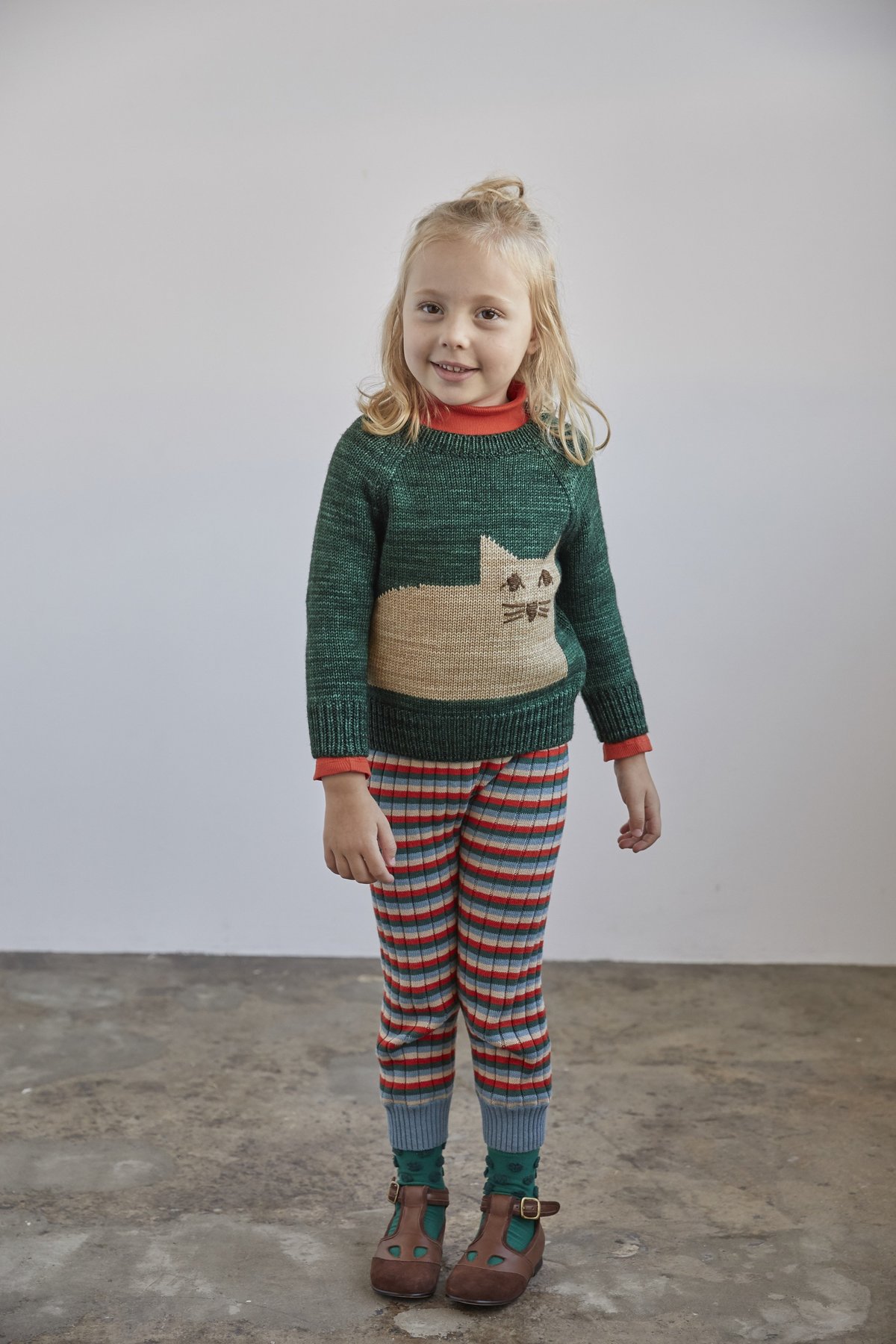 s*様 misha&puff タートル turtle cat&mouse 2y Turtleneck in Sage