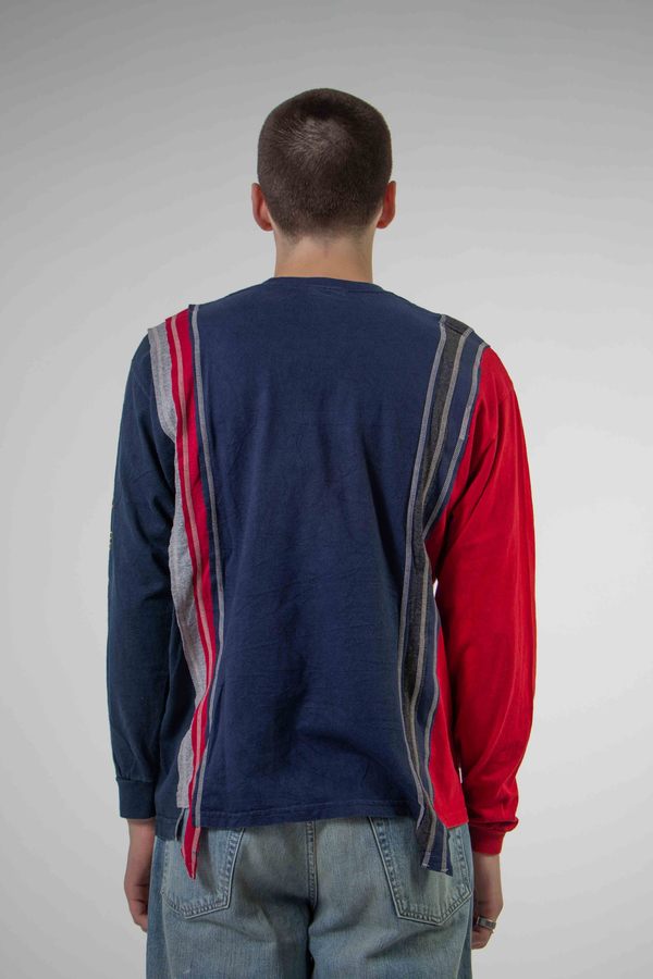 Needles 7 Cut Long Sleeve College Tee | Garmentory