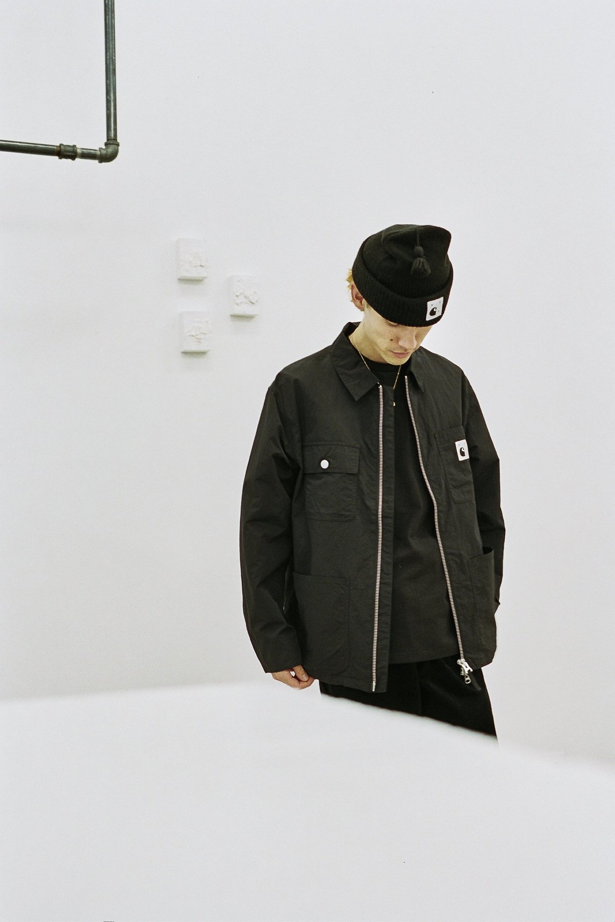 Pop Trading Company/Carhartt Michigan Chore Coat - Black | Garmentory