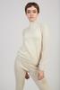 Wol Hide Layering Rib Alpaca Mockneck - Natural - Thumbnail 2