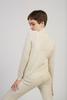 Wol Hide Layering Rib Alpaca Mockneck - Natural - Thumbnail 4