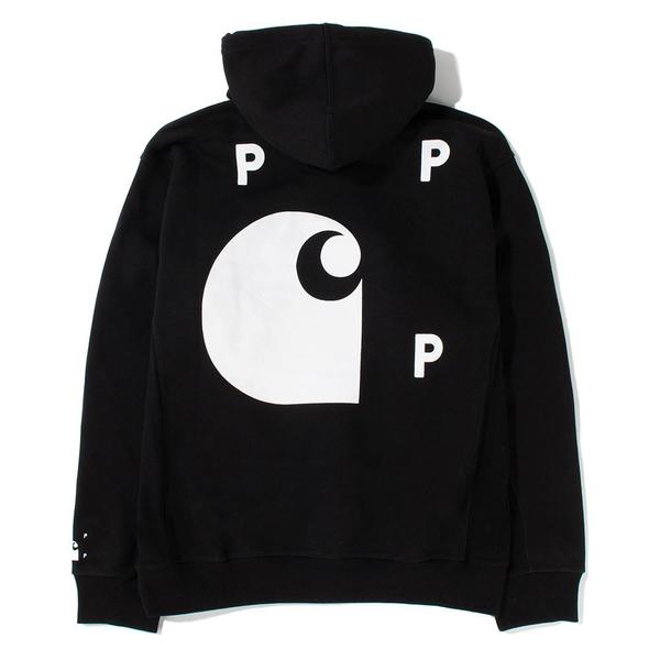 Pop Trading Company x Carhartt WIP Pullover Hoodie - Black