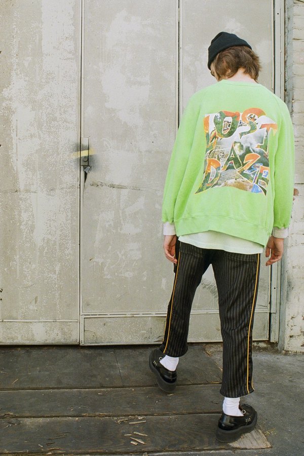 Lost Daze Trip Crew Sweatshirt - Green Lost Daze Trip Crew Sweatshirt - Green