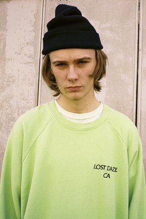 Lost Daze Trip Crew Sweatshirt - Green Lost Daze Trip Crew Sweatshirt - Green