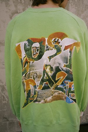 Lost Daze Trip Crew Sweatshirt - Green Lost Daze Trip Crew Sweatshirt - Green