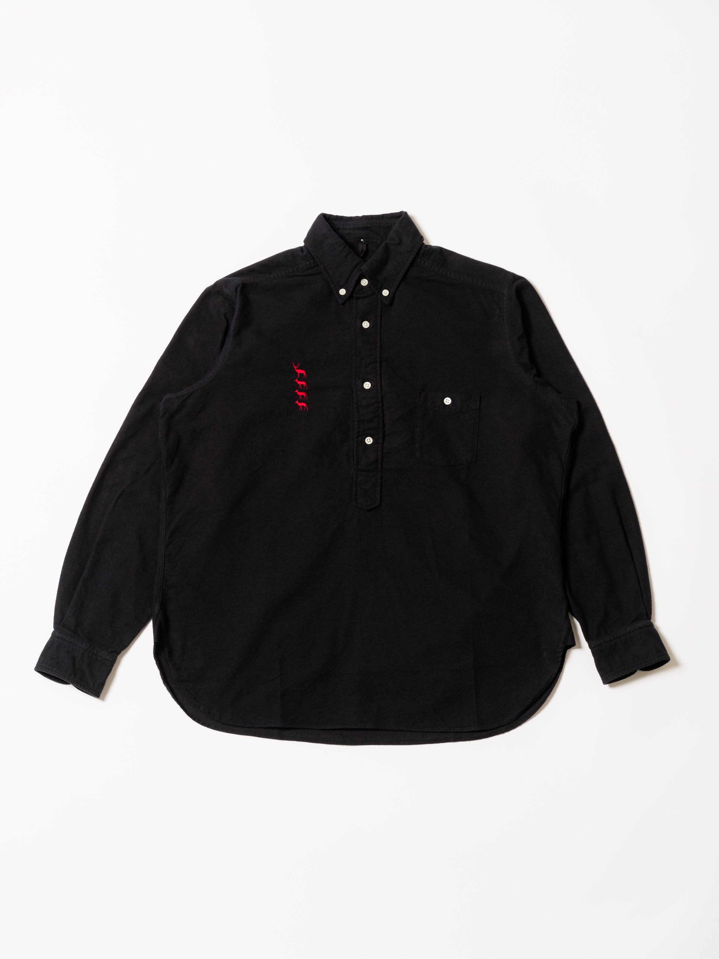 トップス Mountain Research B.D. Pullover Mountain Research Button Down Pullover - Black | Garmentory