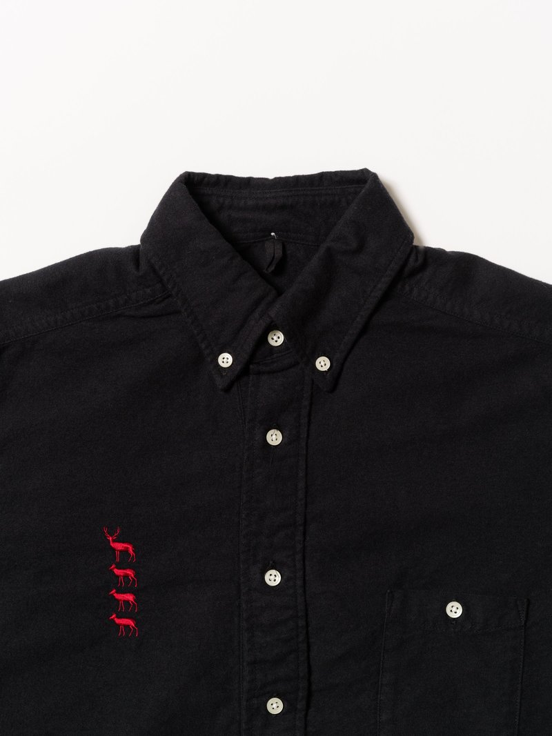 トップス Mountain Research B.D. Pullover Mountain Research Button Down Pullover - Black | Garmentory