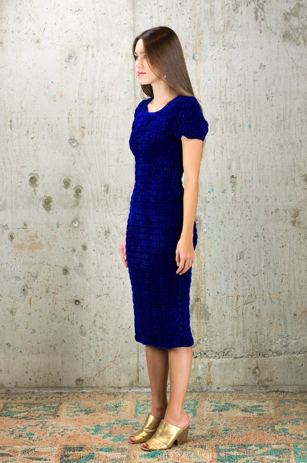 Kristinit Zia Dress - Blue Velvet Kristinit Zia Dress - Blue Velvet