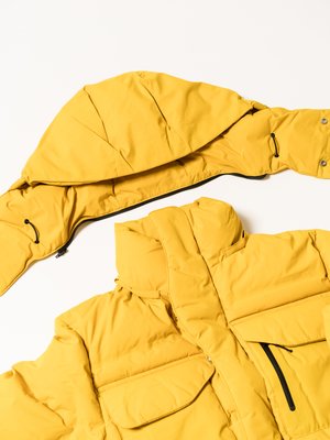 Goldwin Gore-Tex Infinium W/S Down Parka - Marron Yellow | Garmentory