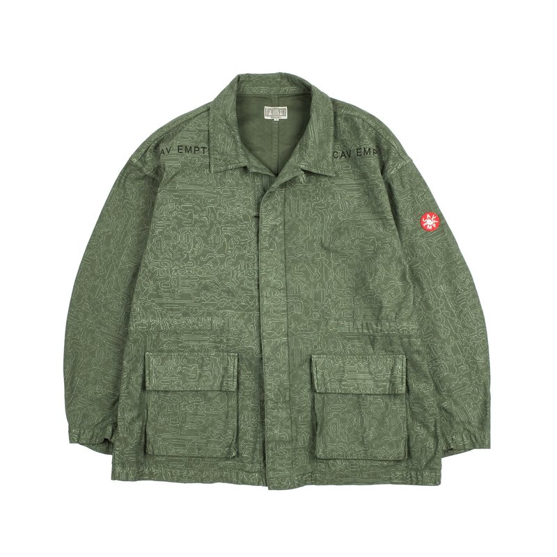 Cav Empt GREY NOISE BDU JACKET GREEN