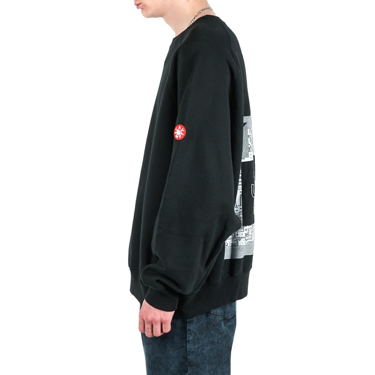Cav Empt IDEE FIXE BIG CREW NECK - BLACK | Garmentory 