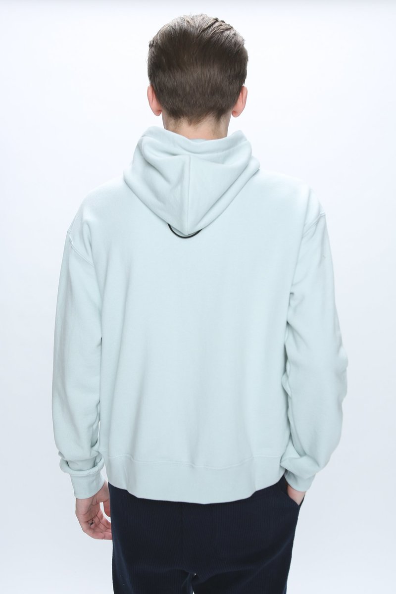 John Elliott Kake Mock Hoodie Glacier