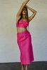 SISTER Asymmetric Linen Cami - Fuchsia Pink - Thumbnail 8