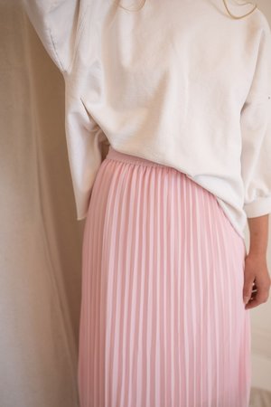 Just Female Moe Pleated Skirt - Pink Just Female Moe Pleated Skirt - Pink