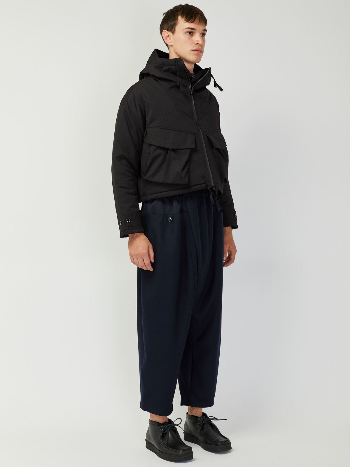 Monitaly Cropped Expedition Jacket - Black | Garmentory
