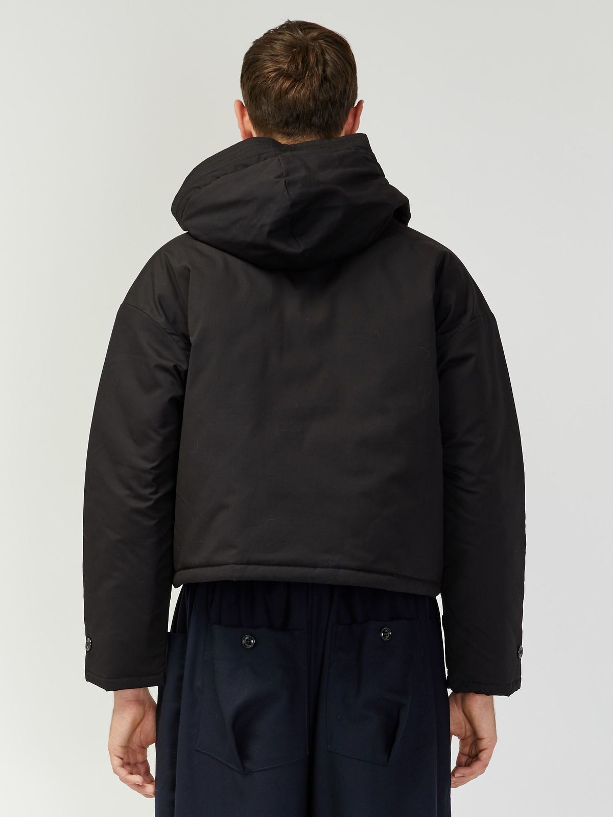 Monitaly Cropped Expedition Jacket - Black | Garmentory Monitaly Cropped Expedition Jacket - Black | Garmentory