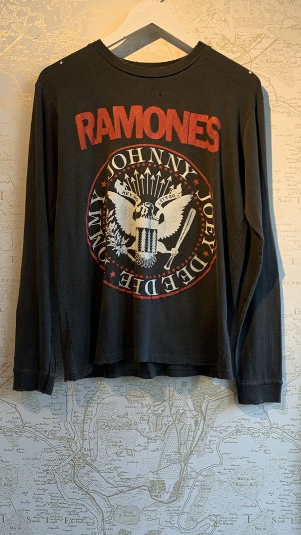 Made Worn Ramones Hey Ho Tee - Faded Black