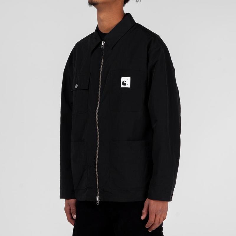 Pop Trading Company x Carhartt WIP Michigan Chore Coat - Black