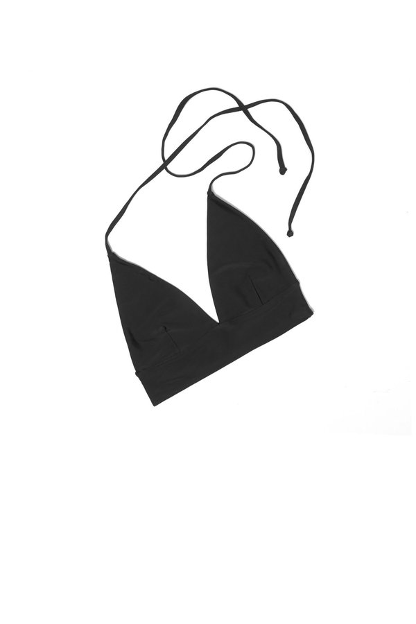 Kowtow Halter Triangle Top - Black Kowtow Halter Triangle Top - Black