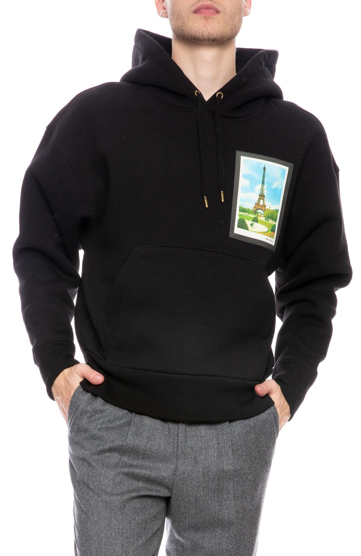 AMI Postcard Hoodie - Black | Garmentory
