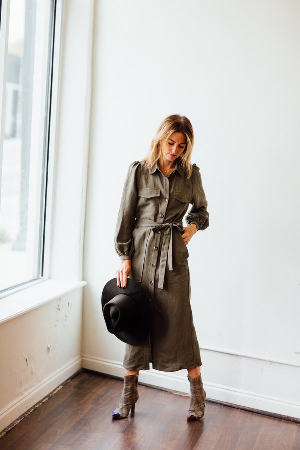 Emerson Fry Utility Dress - Olive | Garmentory