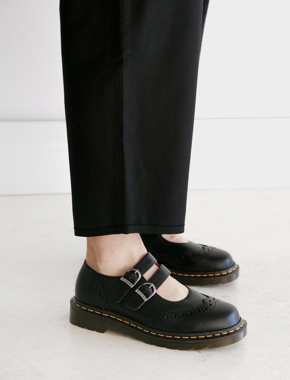 Dr. Martens x Comme des Garçons Wingtip Mary Janes - Black
