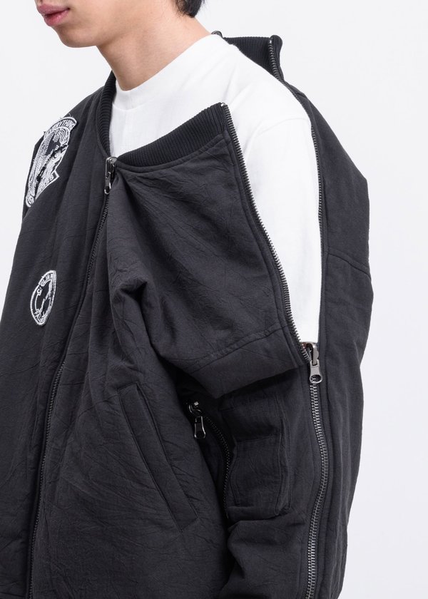 Komakino Peel Reversible MA-1 - Black | Garmentory