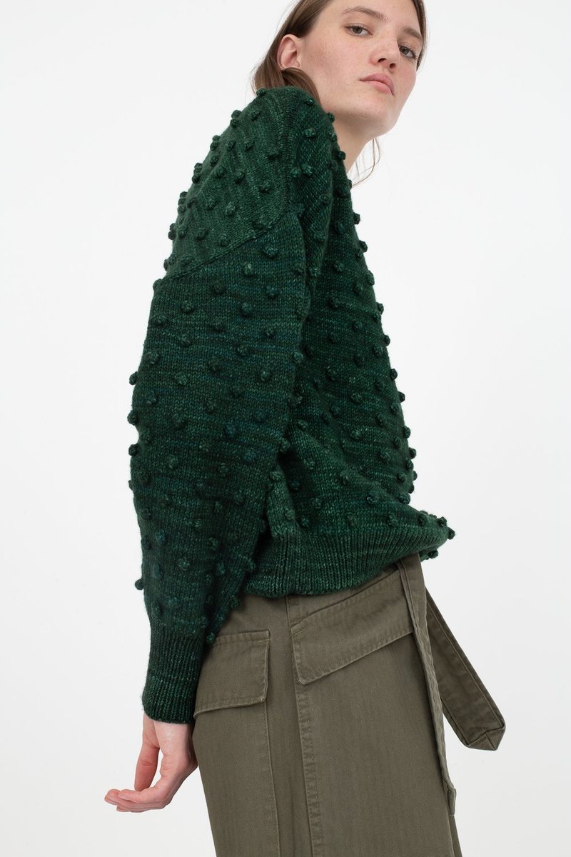 Popcorn Sweater in Laurel | Garmentory 