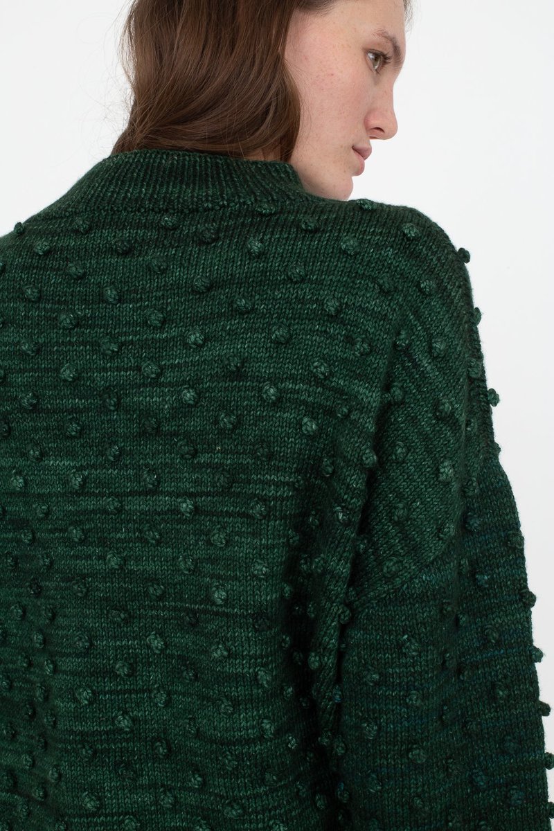 Popcorn Sweater in Laurel | Garmentory 